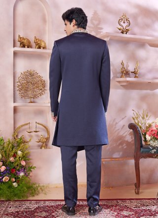 Imported Sherwani Mens Wear with Buttons Work