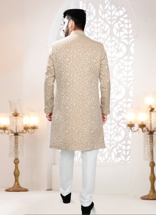 Jacquard Indo Western In Gold Color