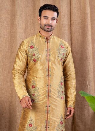 Jacquard Indo Western In Gold Color
