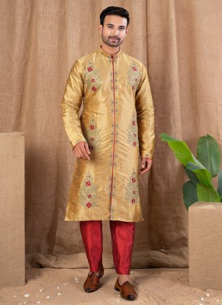 Jacquard Indo Western In Gold Color
