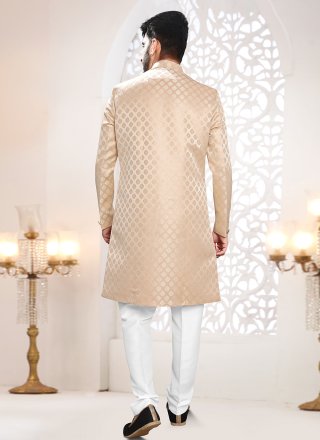 Jacquard Indo Western with Woven Work