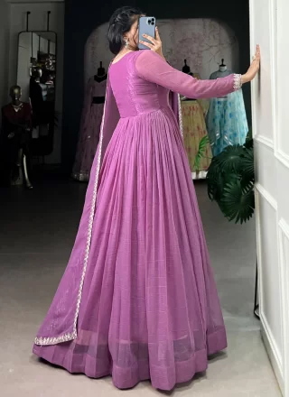 Lavender and Magenta Crush  Designer Gown