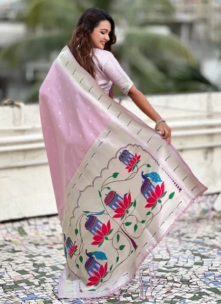 Lavender Silk Classic Sari