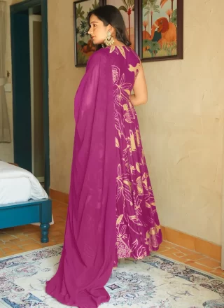 Magnificent Rani Georgette  Designer Gown