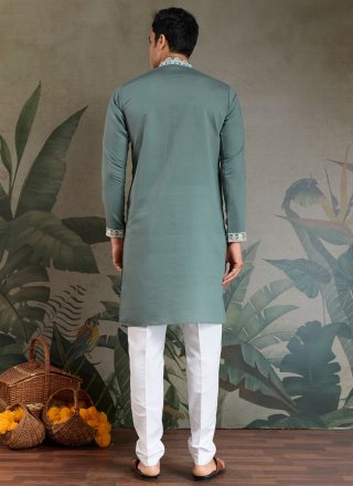 Men Brown Silk Embroidered, Sequins and Thread Work Kurta Mens Wear