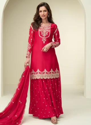 Modern Rani Chinon Palazzo Salwar Suit
