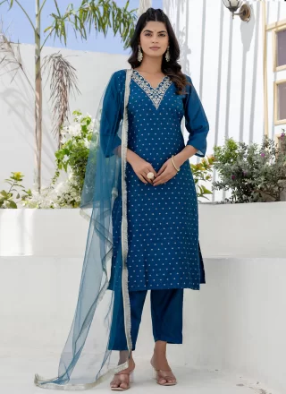 Morpeach Chanderi Silk Salwar Suit