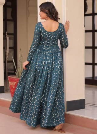 Morpeach Jacquard, Print and Weaving Work Jacquard  Designer Gown