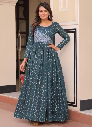 Morpeach Jacquard, Print and Weaving Work Jacquard  Designer Gown