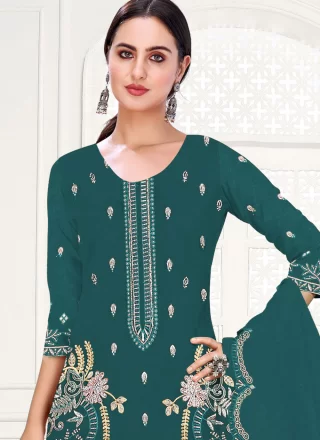 Morpeach Organza Salwar Suit