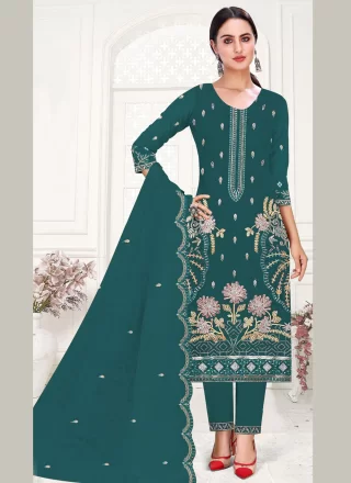 Morpeach Organza Salwar Suit