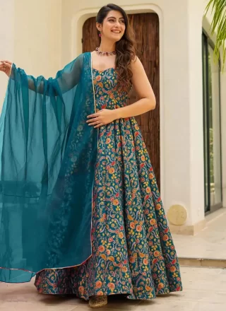 Morpeach Silk  Designer Gown