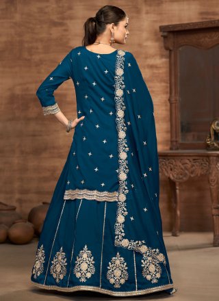 Morpeach Vichitra Silk Readymade Lehenga Choli