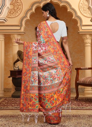Multi Colour Cotton Casual Saree