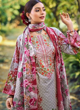 Multi Colour Cotton Salwar Suit