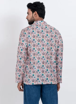 Multi Colour Cotton Short Kurta