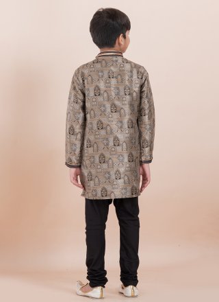 Multi Colour Jacquard Work Silk Kurta Pyjama