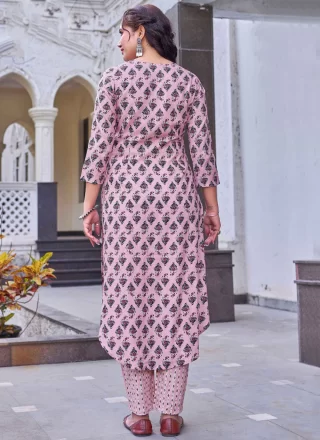 Multi Colour Rayon Designer Kurti with Print Work