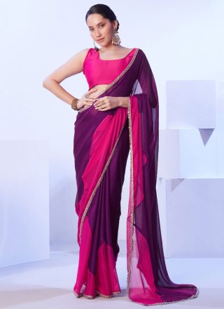 Red Lace Saree and Red Lace Sari Online Shopping