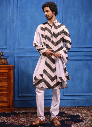 Multi Colour Viscose Kurta Pyjama
