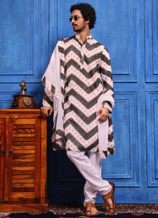 Multi Colour Viscose Kurta Pyjama