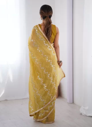 Mustard Crush Classic Sari