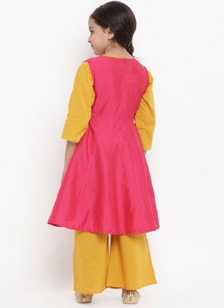 Mustard Rayon Designer Kurti In Plain for Ceremonial