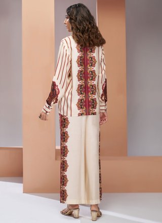 Mystic Off White Muslin Casual Kurti