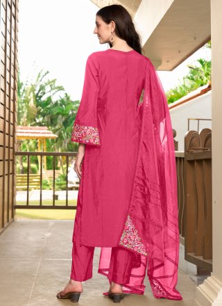 Peach Silk Salwar Suit