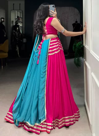Pink Cotton Lehenga Choli