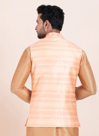 Pink Cotton Nehru Jackets