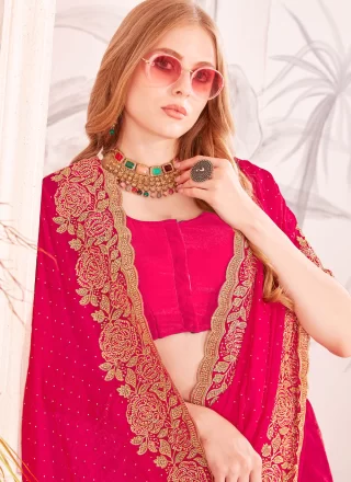 Pink Fandy Trendy Saree