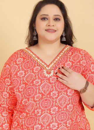 Pink Rayon Salwar Suit with Embroidered and Paisley Print Work for Women
