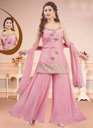 Pink Silk Salwar Suit For Party
