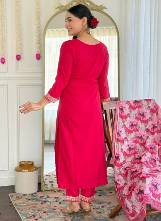 Pink Viscose Salwar Suit
