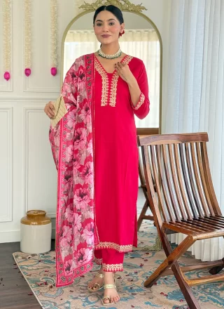 Pink Viscose Salwar Suit