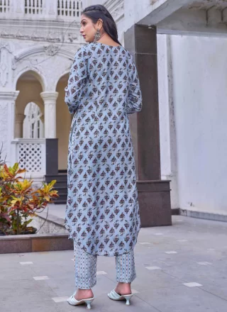 Print Work Rayon Casual Kurti In Multi Colour