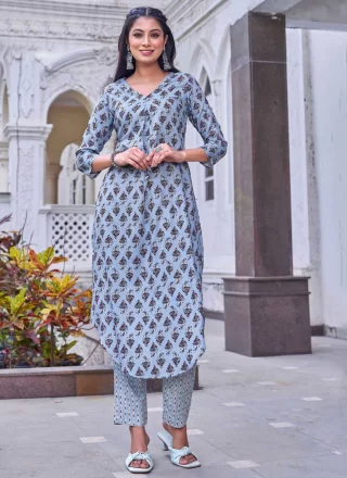 Print Work Rayon Casual Kurti In Multi Colour