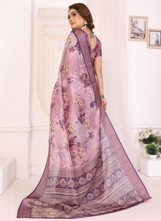 Purple Silk Traditional Saree