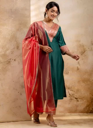 Rama Rayon Embroidered Work Salwar Suit for Women