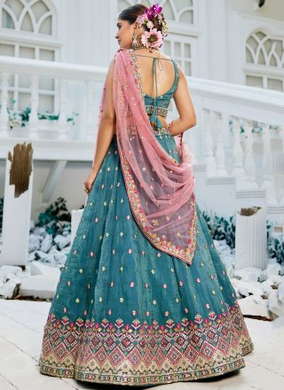 Rama Tissue Lehenga Choli