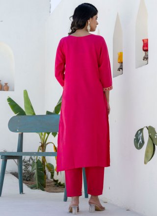 Rani Embroidered Work Blended Cotton Salwar Suit