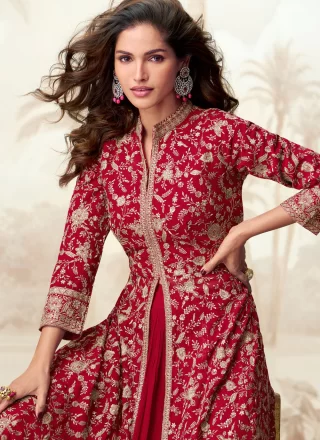 Rani Plain Work Georgette Readymade Lehenga Choli