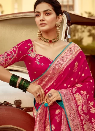 Rani Pure Dola Contemporary Sari