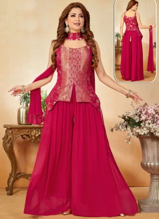 Rani Silk Palazzo Salwar Suit