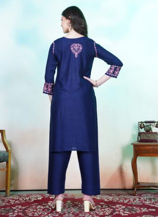 Rayon Casual Kurti In Blue Color
