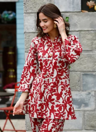 Rayon Designer Kurti with Digital Print Work