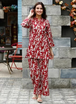 Rayon Designer Kurti with Digital Print Work