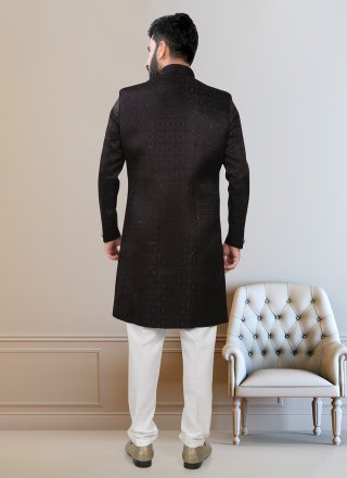 Rayon Indo Western with Embroidered and Sequins Work