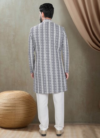 Rayon Indo Western with Embroidered, Sequins and Thread Work